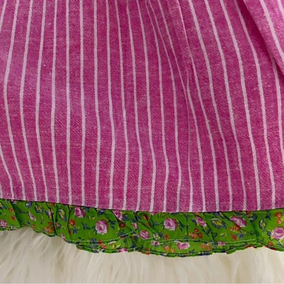 Ralph Lauren Pink and White Dress with Green Trim - Picture 5 of 7